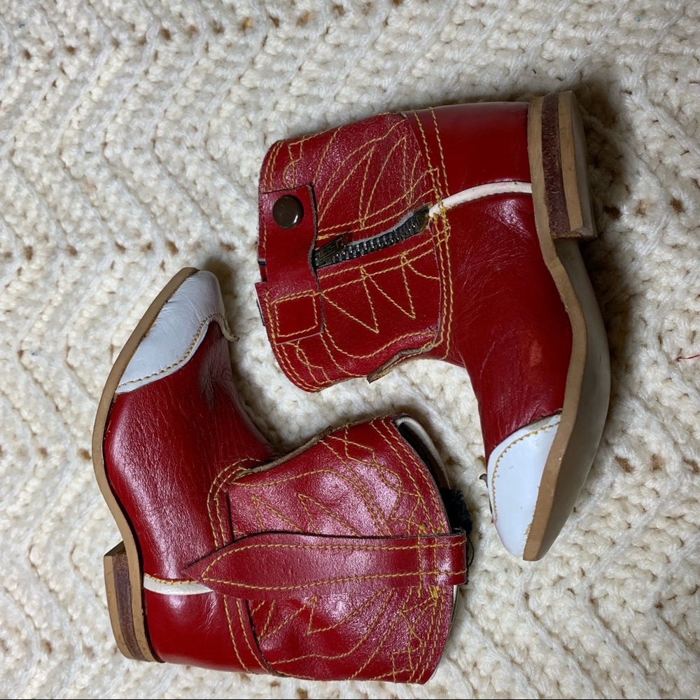 Vintage Red Cowboy Boots